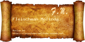 Fleischman Melinda névjegykártya