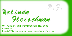 melinda fleischman business card